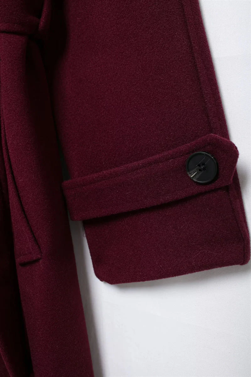 Romee - Classy Burgundy Coat - Image 5