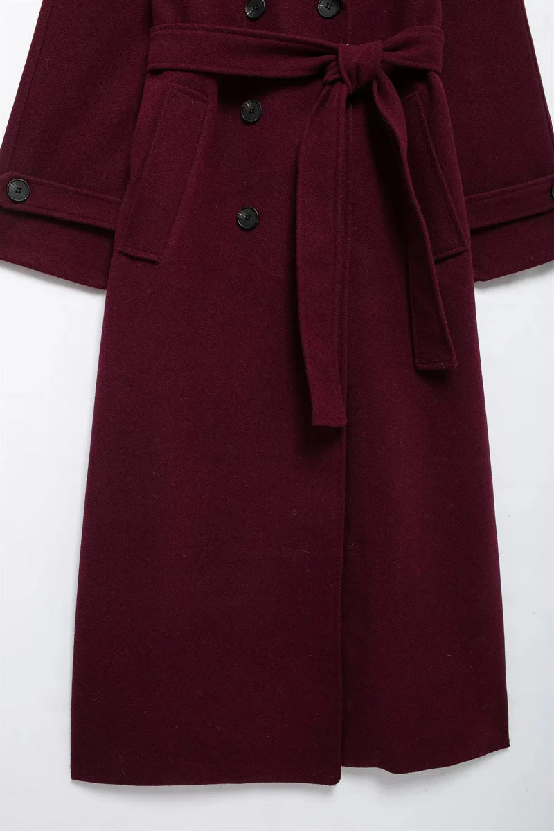 Romee - Classy Burgundy Coat - Image 6