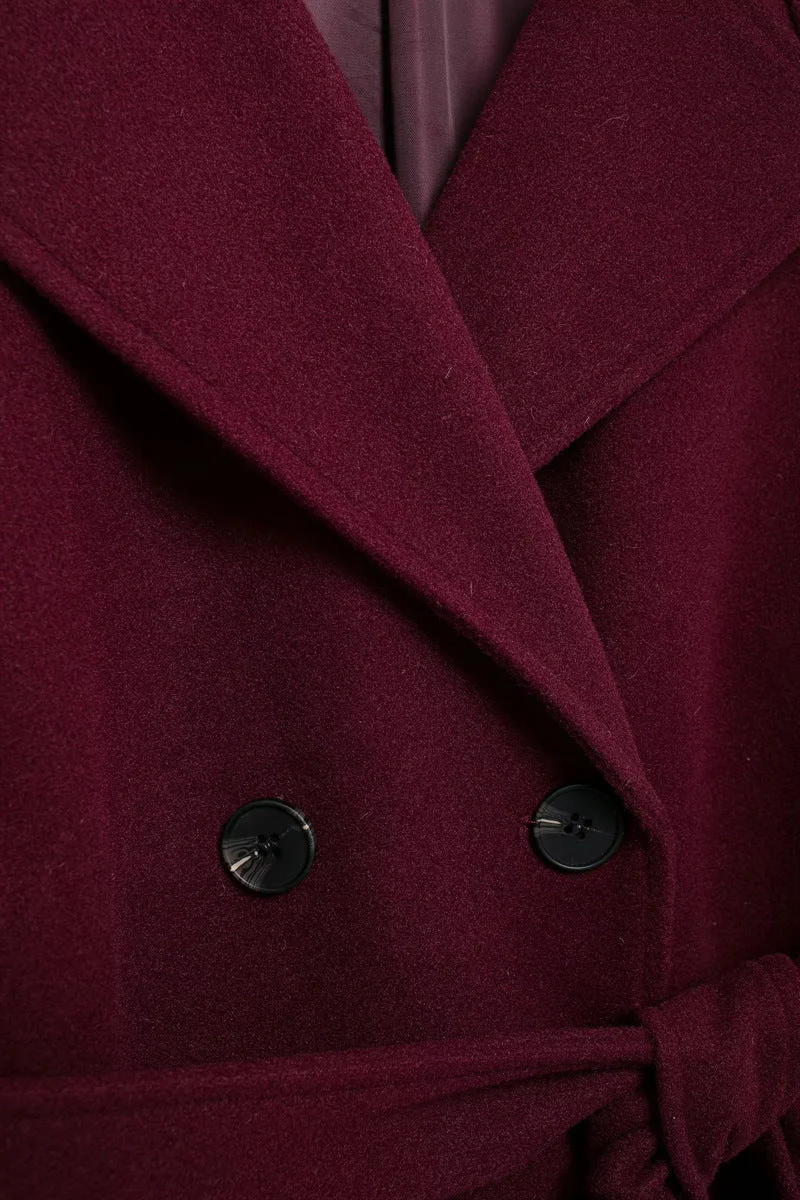 Romee - Classy Burgundy Coat - Image 7