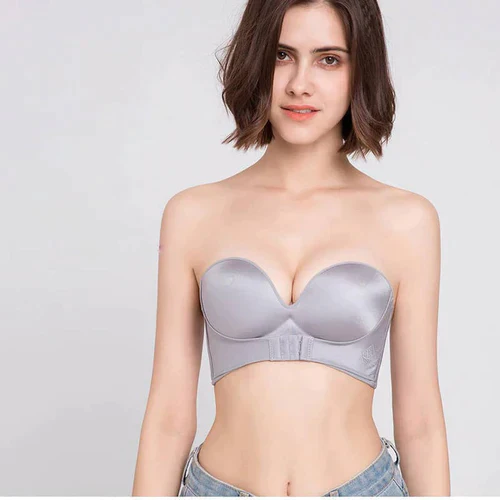 Women's Strapless Bra - Seamless - Molded - With Underwire - Invisible Under Clothing - Image 4
