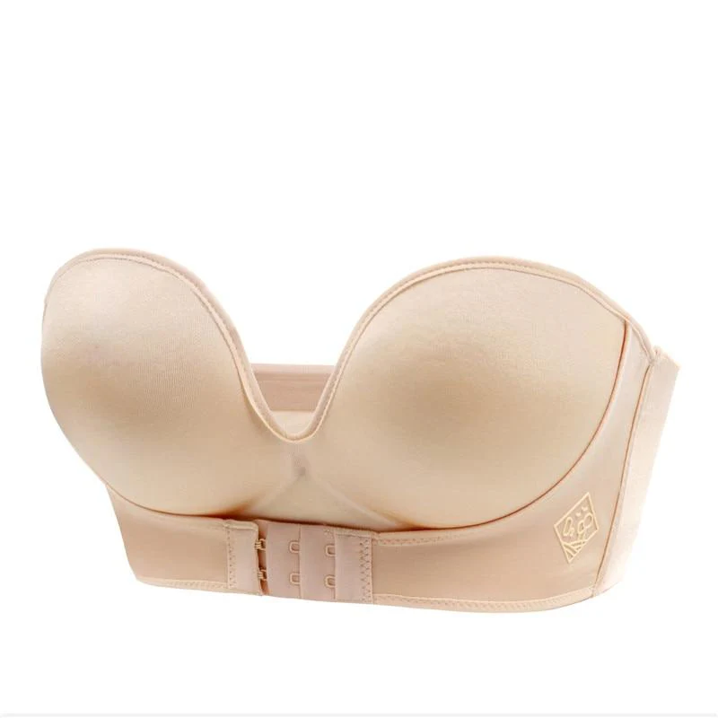 Women's Strapless Bra - Seamless - Molded - With Underwire - Invisible Under Clothing - Image 7