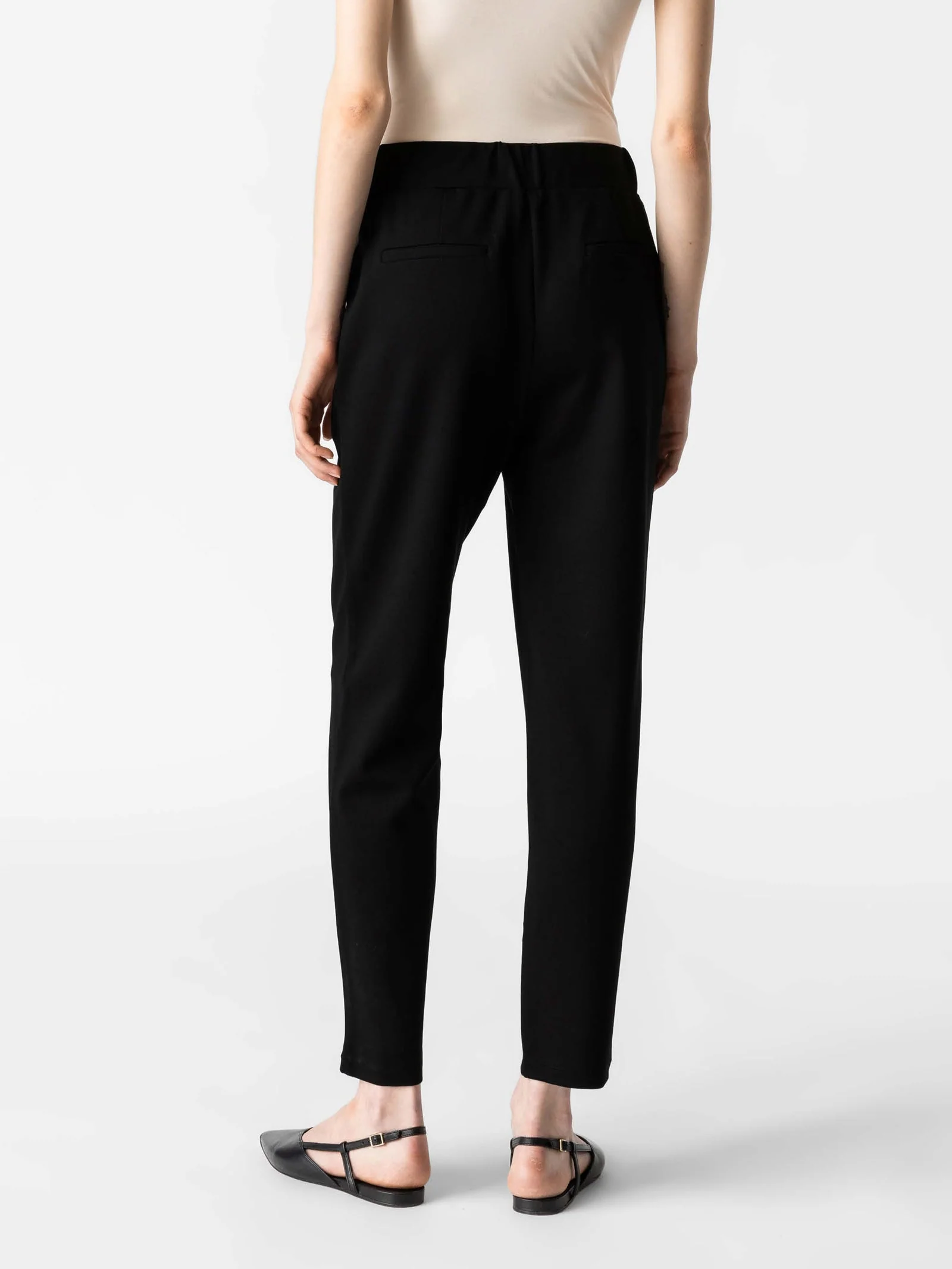Women's Jogging Pants – Tapered Fit – Elastic Waist with Drawstring – With Pockets - Image 2