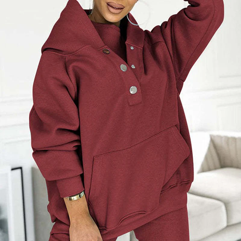 Women's Loungewear Set – Hoodie with Kangaroo Pocket – High Waist Legging – Soft Fabrics - Image 7