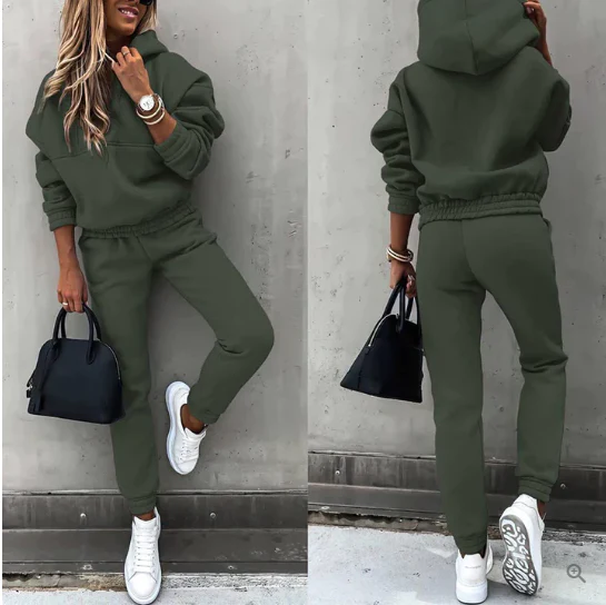 Women's Tracksuit – Oversized Hoodie & Jogging Pants – Soft Cotton – Casual Fit - Image 2