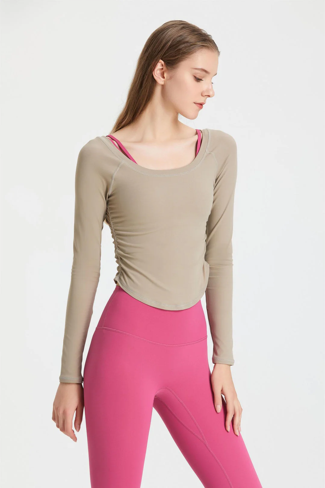 Ladies Top Long Sleeve – Stretchy Comfort – Figure-Hugging – Round Neckline Casual - Image 6