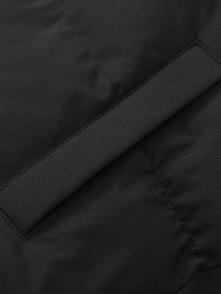 Men's Puffer Jacket - Quilted with Hood - Zipper Closure - Ribbed Cuffs - Warm Lining - Image 21