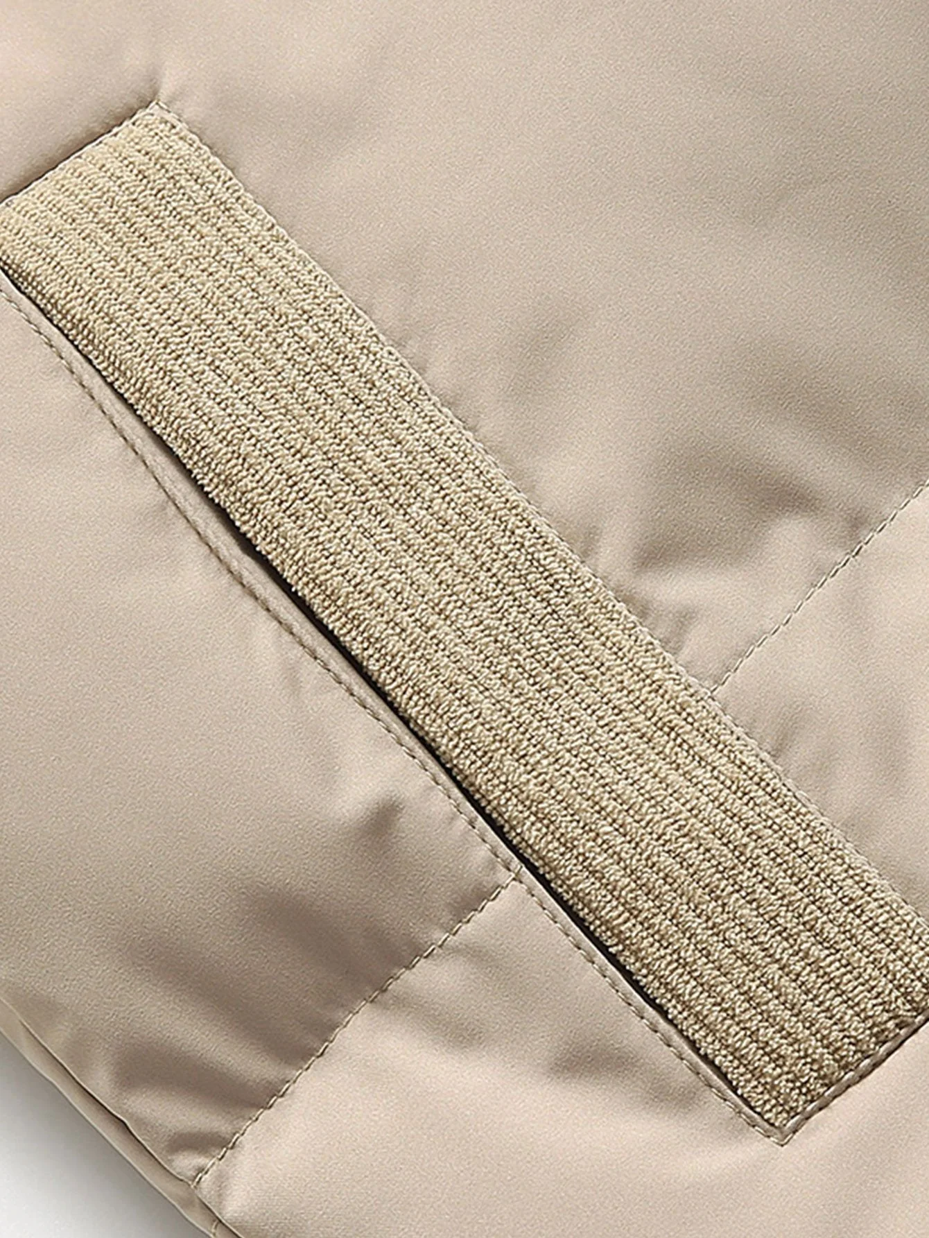 Men's Puffer Jacket – Quilted – High Collar – Corduroy Details – Zipper Closure – Heat-Retaining - Image 12