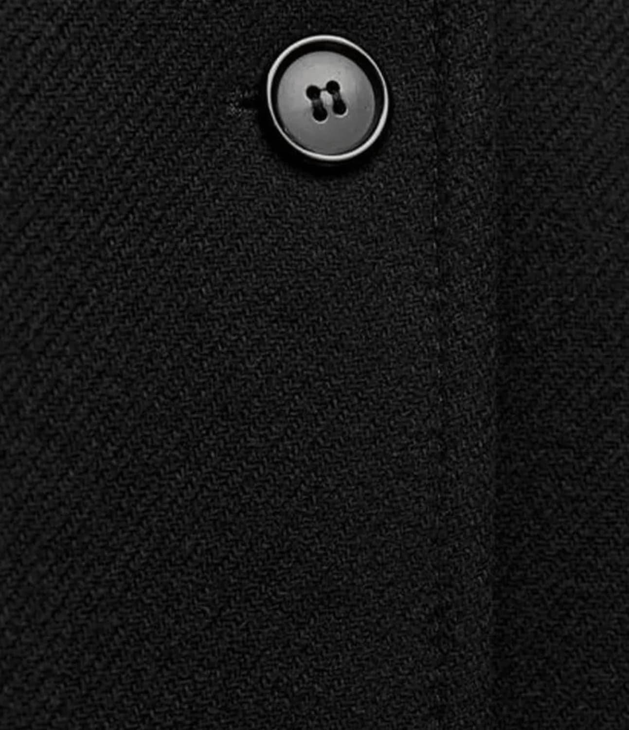 Ladies Oversized Coat - Wool Blend - Wide Lapels - Button Closure - Hip Length Comfort Fit - Image 18