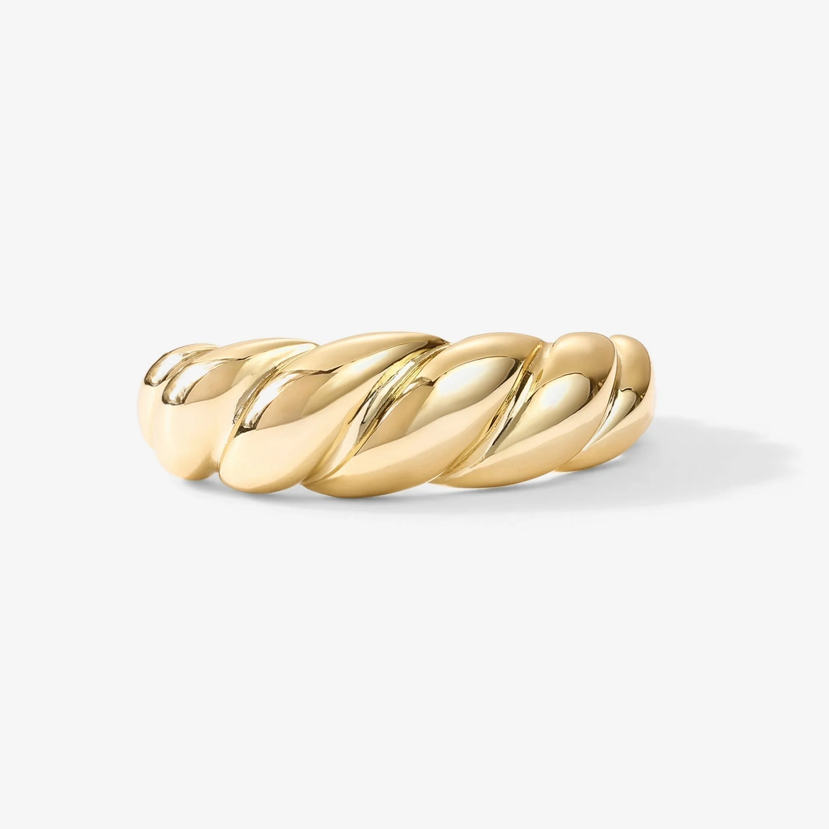 Women's Ring - Twisted Design - Elegant Statement Jewel - Shiny Finish - Image 7