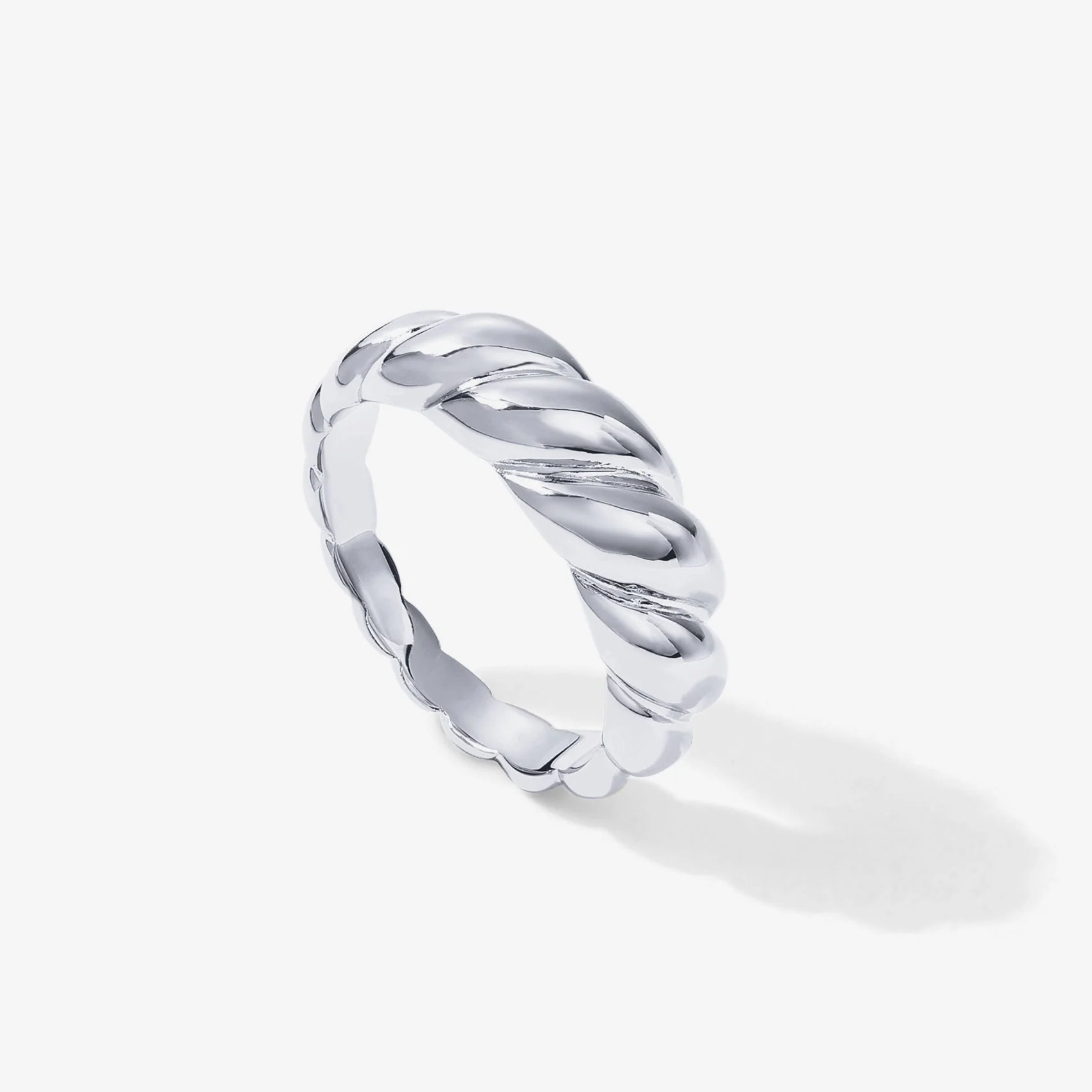 Women's Ring - Twisted Design - Elegant Statement Jewel - Shiny Finish - Image 8