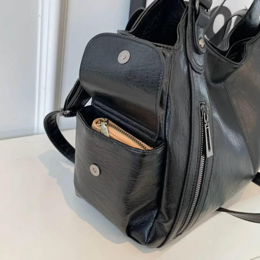 Ladies Handbag – Structured Design – Multiple Compartments – Metal Details – Hand/Shoulder Carryable - Image 13