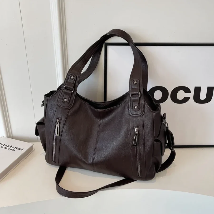 Ladies Handbag – Structured Design – Multiple Compartments – Metal Details – Hand/Shoulder Carryable - Image 14