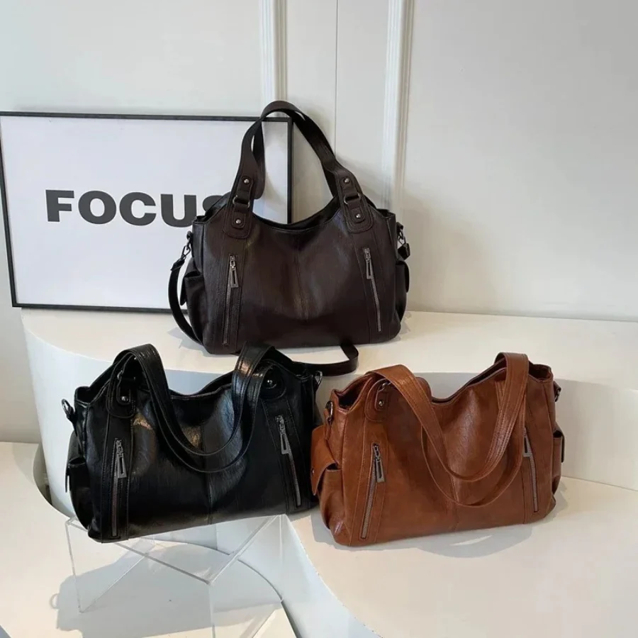 Ladies Handbag – Structured Design – Multiple Compartments – Metal Details – Hand/Shoulder Carryable - Image 18