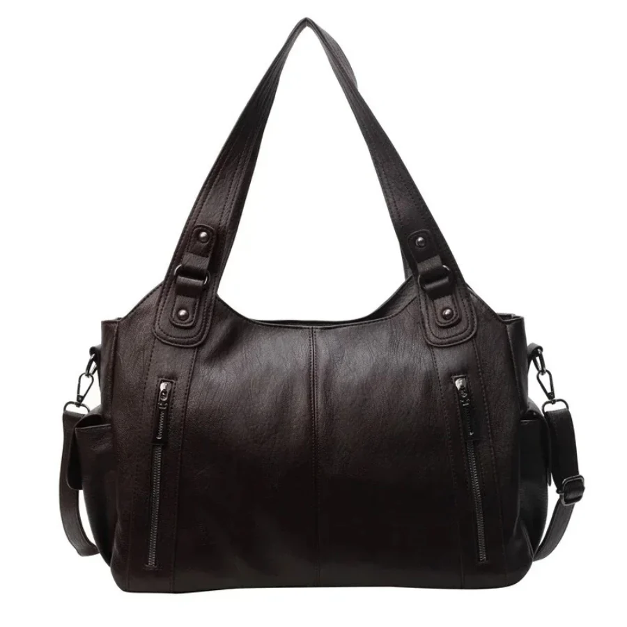 Ladies Handbag – Structured Design – Multiple Compartments – Metal Details – Hand/Shoulder Carryable - Image 21