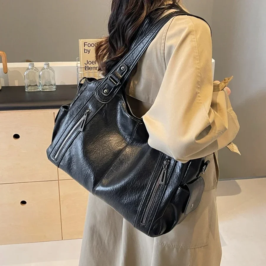 Ladies Handbag – Structured Design – Multiple Compartments – Metal Details – Hand/Shoulder Carryable - Image 6