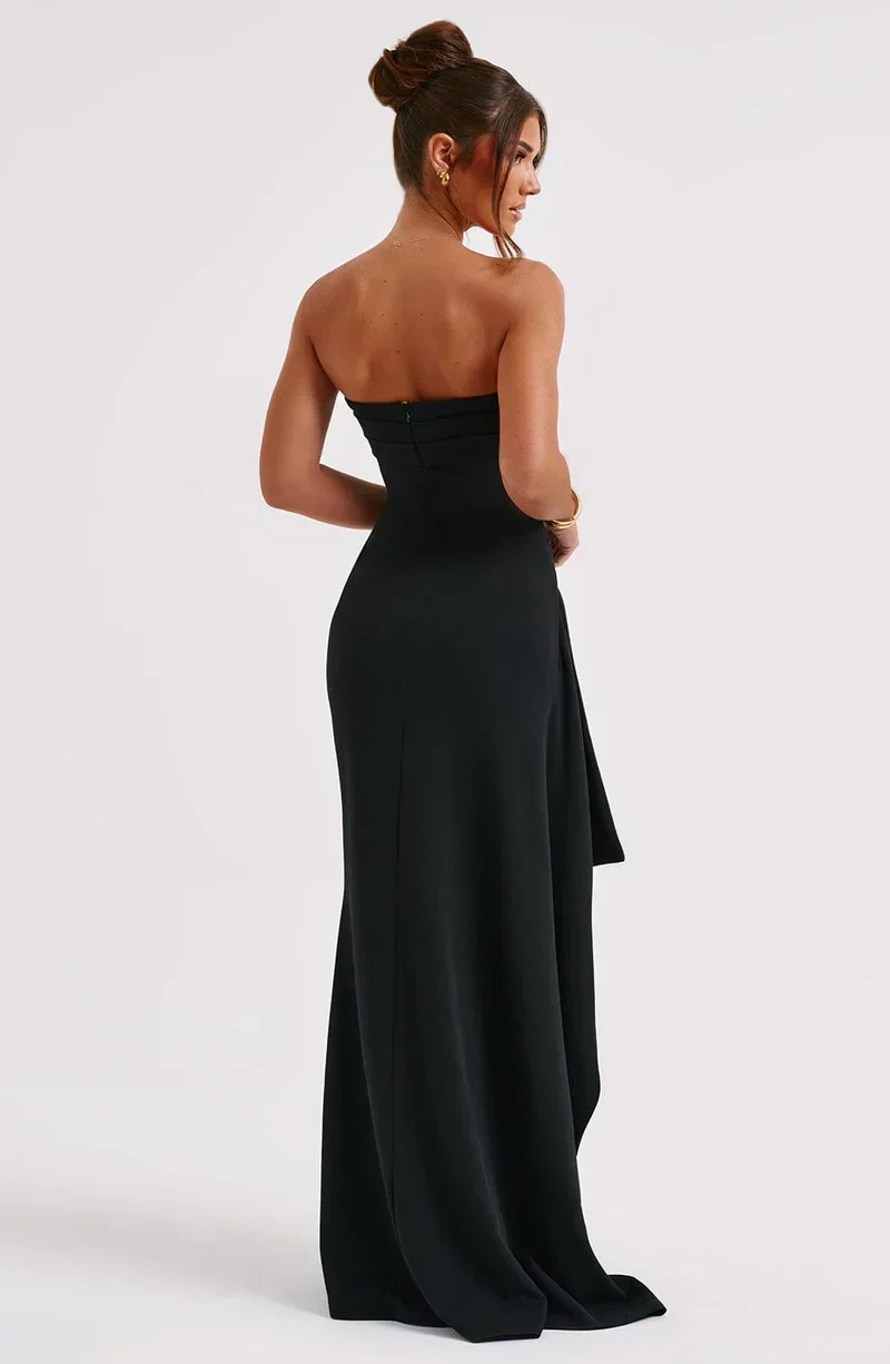 Ladies Evening Dress – Slim Fit – Off Shoulder – Luxury Fabric – Split – Full Length - Image 5