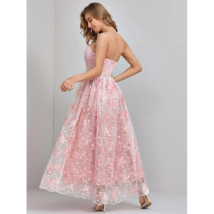 Ladies Evening Dress – Strapless – Flowy Maxi Fit – Luxury Embroidery – Elegant Look - Image 5