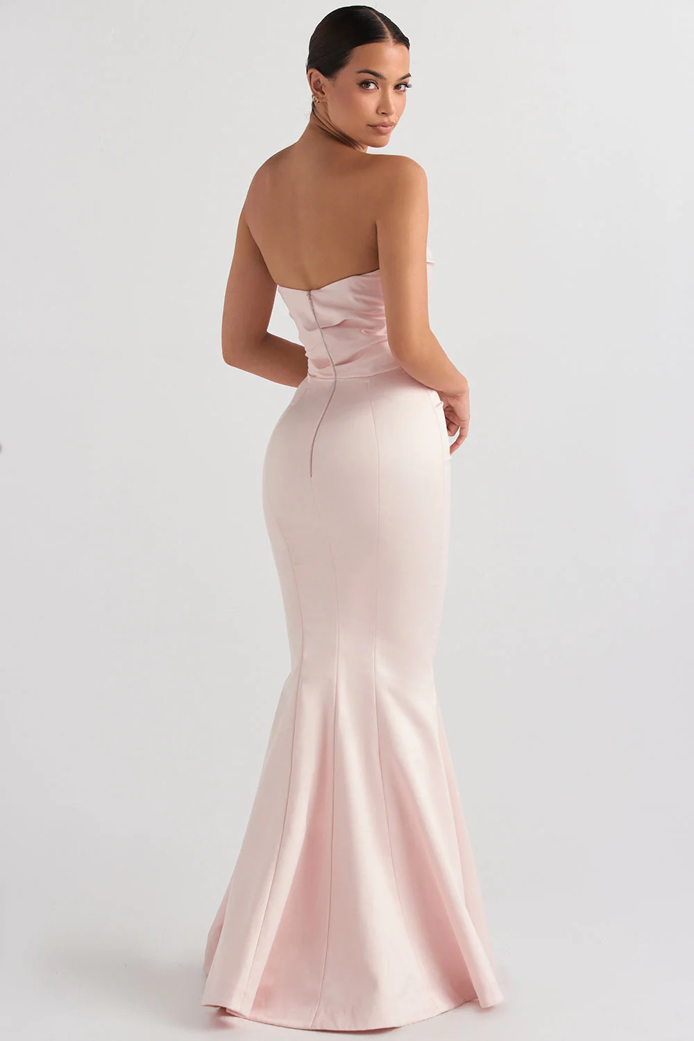 Ladies Evening Dress – Strapless – Luxury Shiny Fabric – Mermaid Fit – Gala Wear - Image 3