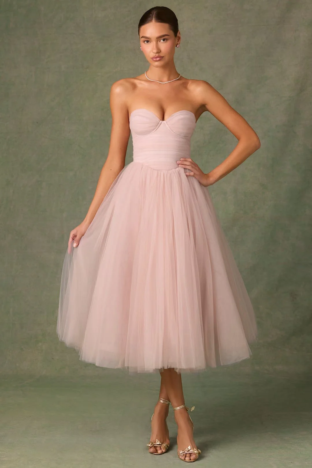 Ladies Evening Dress – Tulle – Strapless – Sweetheart Neckline – A-line Fit - Image 8