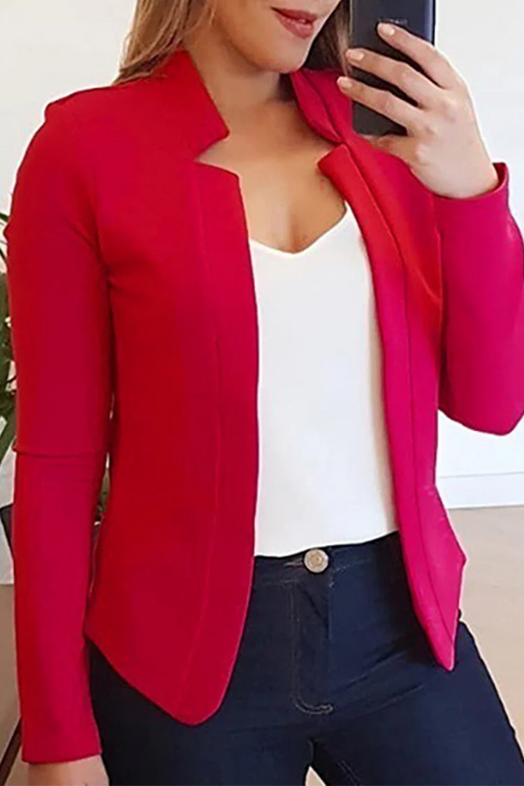 Ladies blazer - elegant tailor-made pink blazer for women - Image 4