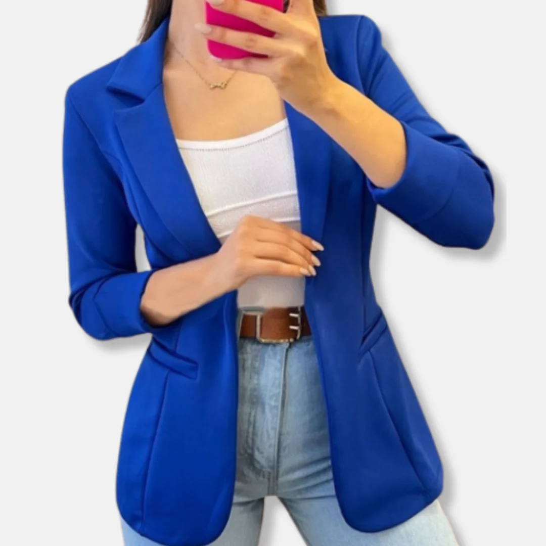 Ladies Blazer – Tailored Fit – Three-Quarter Sleeve – Classic Lapels – Flap Pockets - Image 6