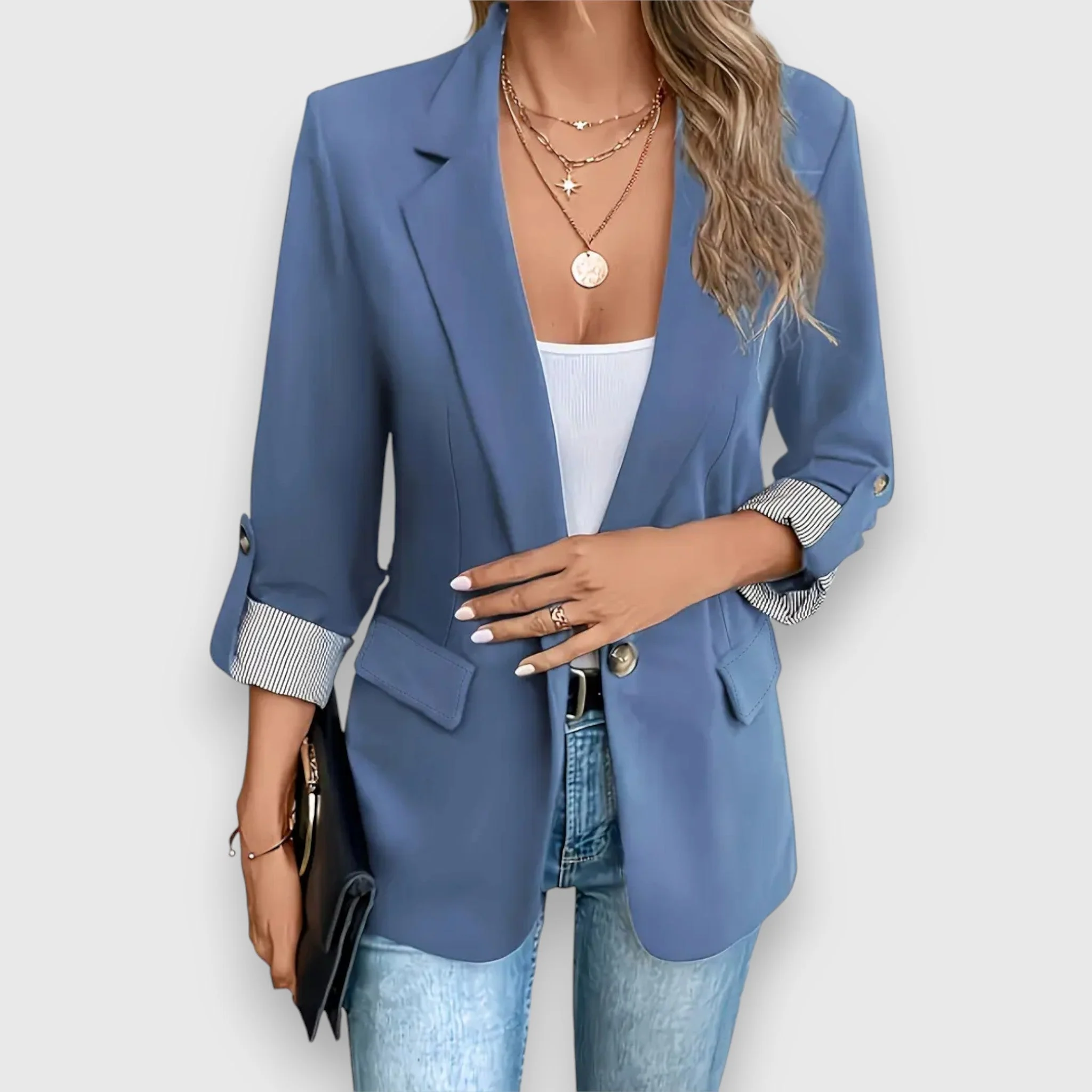 Women's Blazer – Tailored Fit – Single-Breasted – Classic Lapels – Versatile Design - Image 4