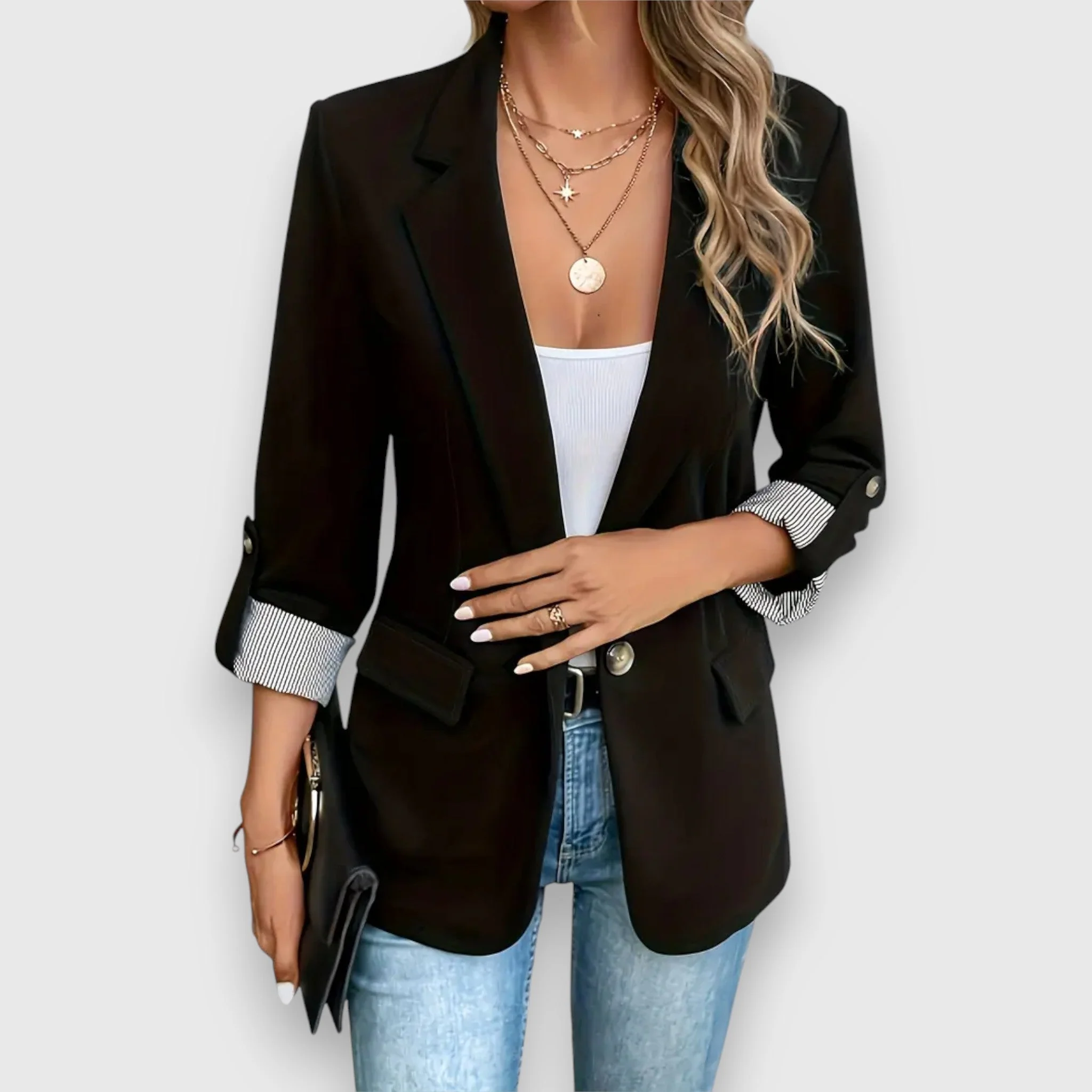 Women's Blazer – Tailored Fit – Single-Breasted – Classic Lapels – Versatile Design - Image 5