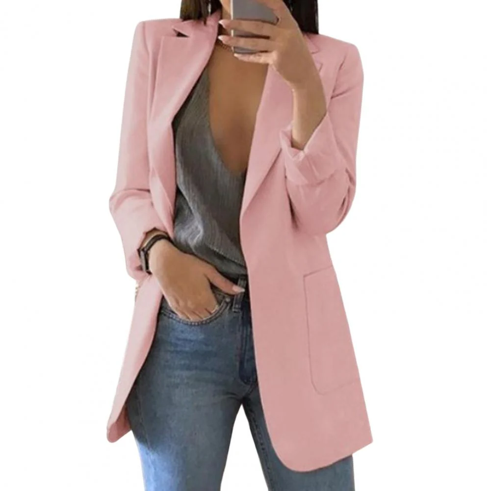 Ladies Blazer – Tailored Fit – Hip Length – Open Front – Large Pockets - Image 4