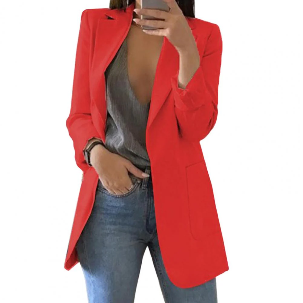 Ladies Blazer – Tailored Fit – Hip Length – Open Front – Large Pockets - Image 5