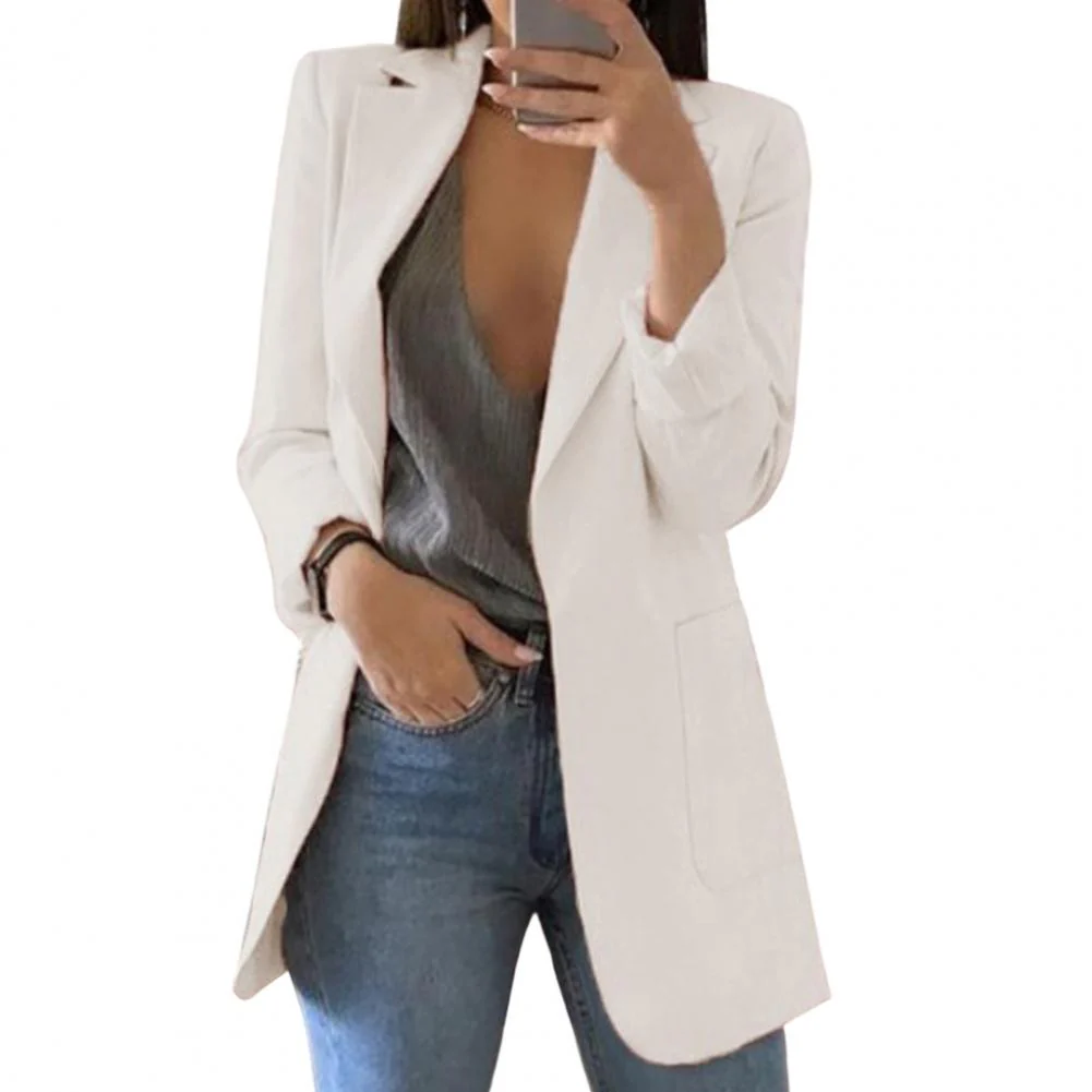 Ladies Blazer – Tailored Fit – Hip Length – Open Front – Large Pockets - Image 6