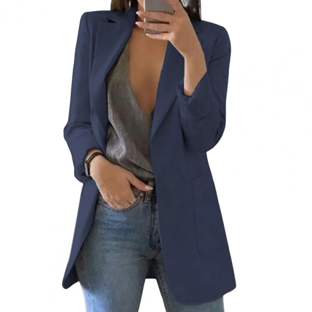 Ladies Blazer – Tailored Fit – Hip Length – Open Front – Large Pockets - Image 7