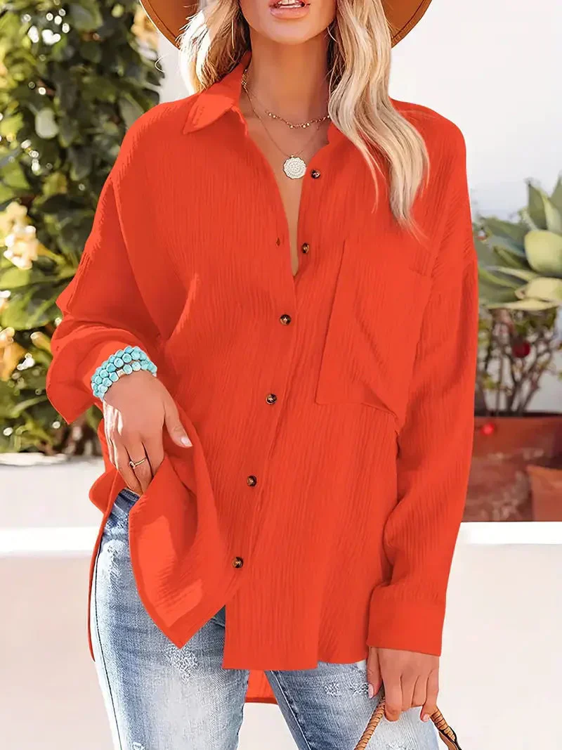 Ladies Blouse β Relaxed Fit β Breathable Fabric β Button Closure β Casual Style - Image 6