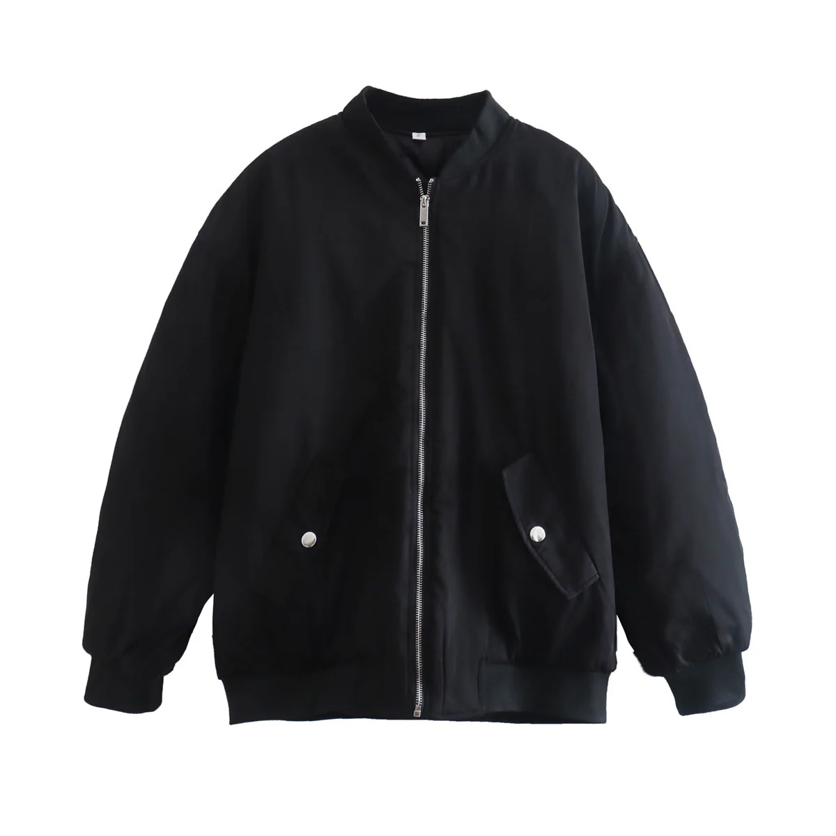 Women's bomber jacket – Oversized fit – Zipper closure – Padded – Streetwear style - Image 2