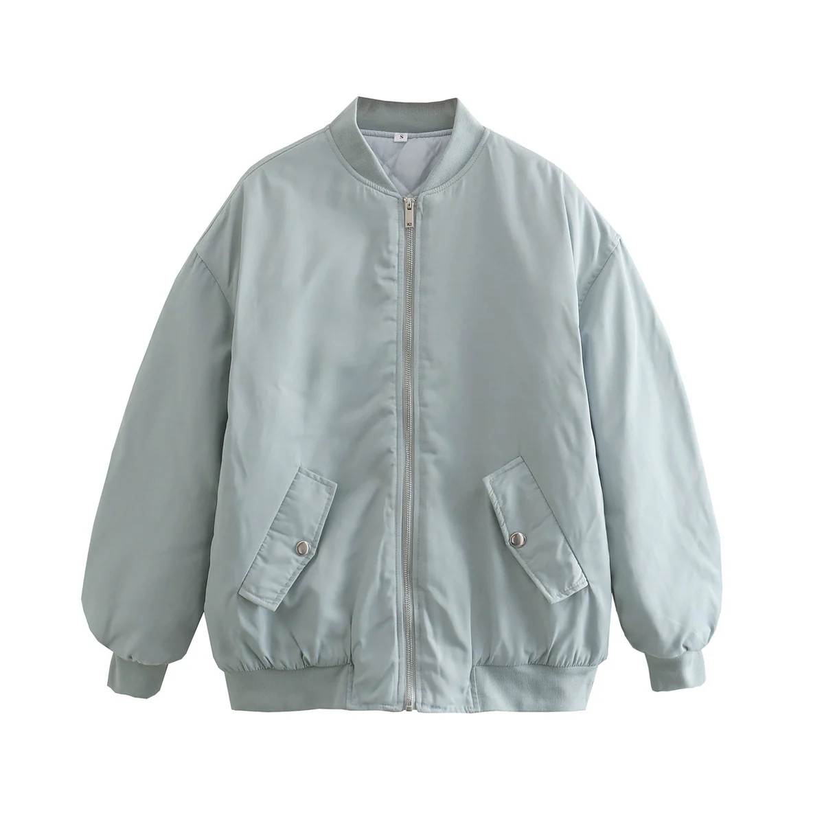 Women's bomber jacket – Oversized fit – Zipper closure – Padded – Streetwear style - Image 5
