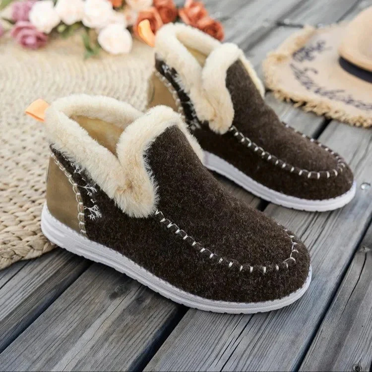 Women's Ankle Boots – Warm Lining – Felt Texture – Comfortable Fit - Image 5