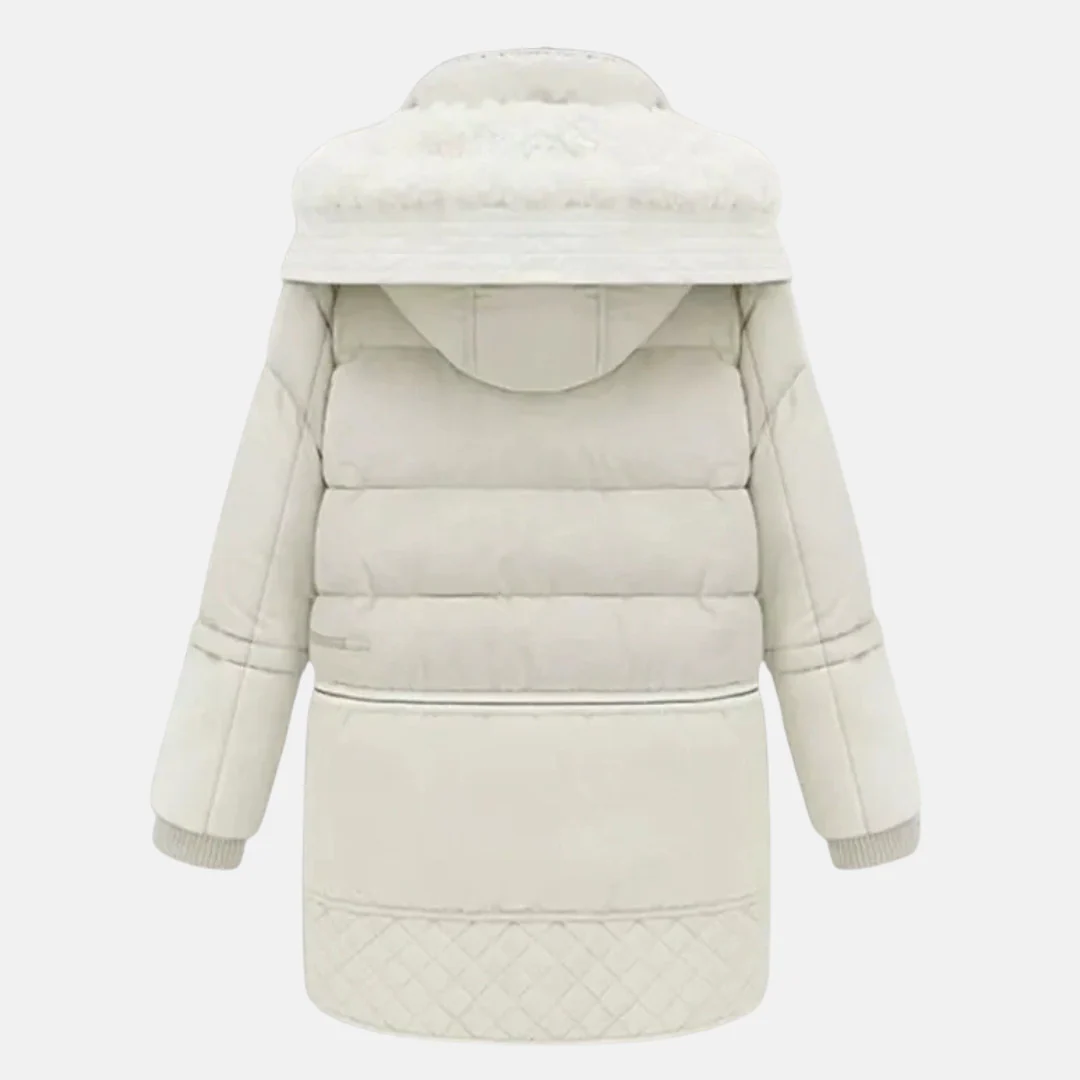Women's Padded Coat – Oversized Fit – Lined Hood – Ribbed Cuffs – Pockets - Image 4