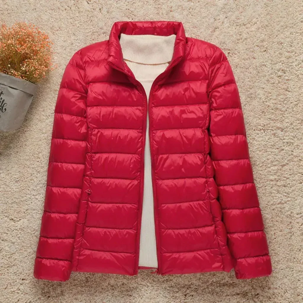 Women's Quilted Jacket – Regular Fit – Hip Length – Lightweight Breathable Model - Image 5