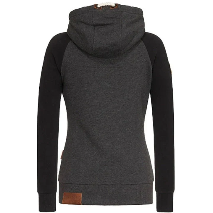 Women's Hoodie With Zipper – Fitted Fit – Breathable Knit – Hood With Drawstring – Casual - Image 4