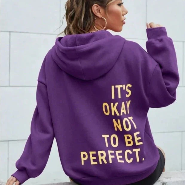 Women's Hoodie – Oversized Fit – Soft Cotton Blend – Long Sleeve – Casual Style - Image 6