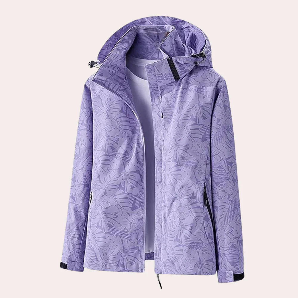 Women's Jacket – Lightweight Straight Fit – Detachable Hood – Zip Pockets - Image 3