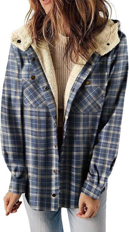 Ladies Coat – Wool – Relaxed Fit – Hood with Plush Lining – Button Closure - Image 3
