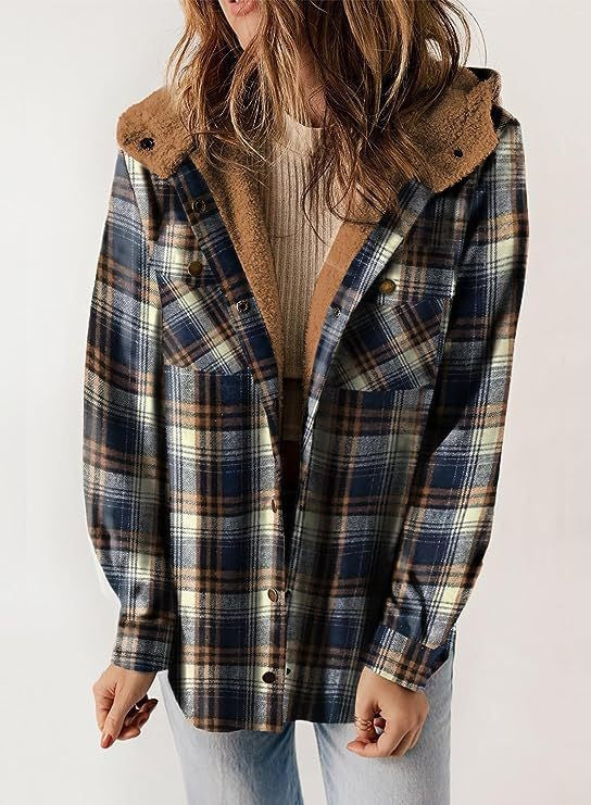 Ladies Coat – Wool – Relaxed Fit – Hood with Plush Lining – Button Closure - Image 5