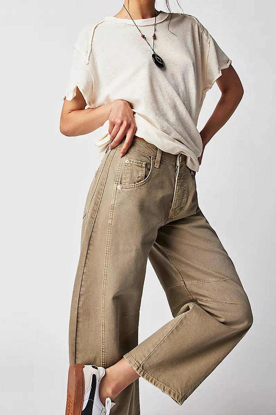 Women's Jeans – Wide Legs – Loose Fit – Full Length – Denim Casual Style - Image 5