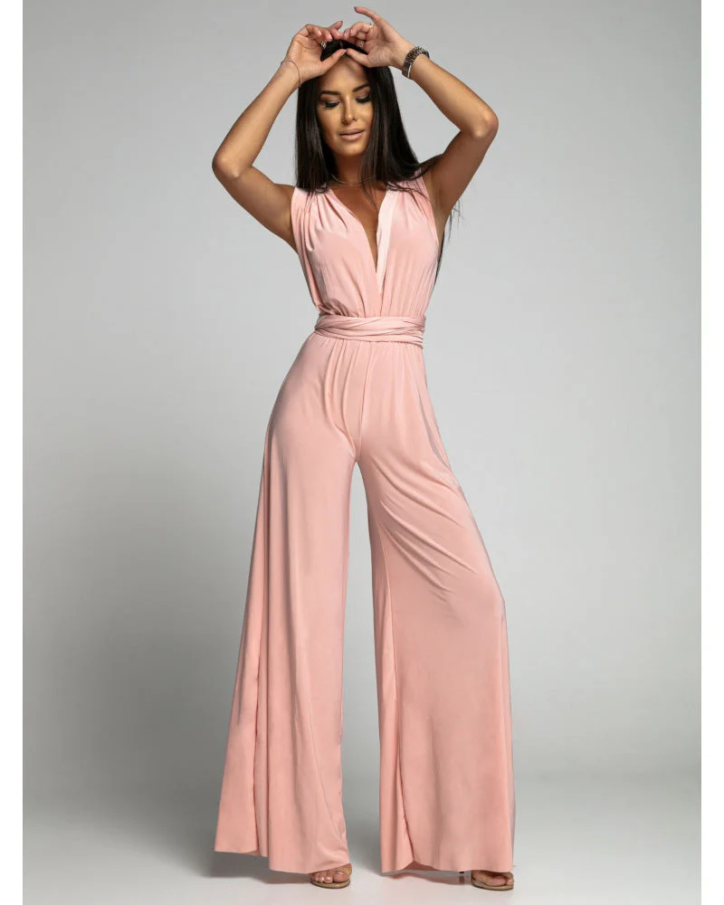 Ladies Jumpsuit β Fitted Waist β Wide Legs β Sleeveless β Breathable Comfort - Image 2