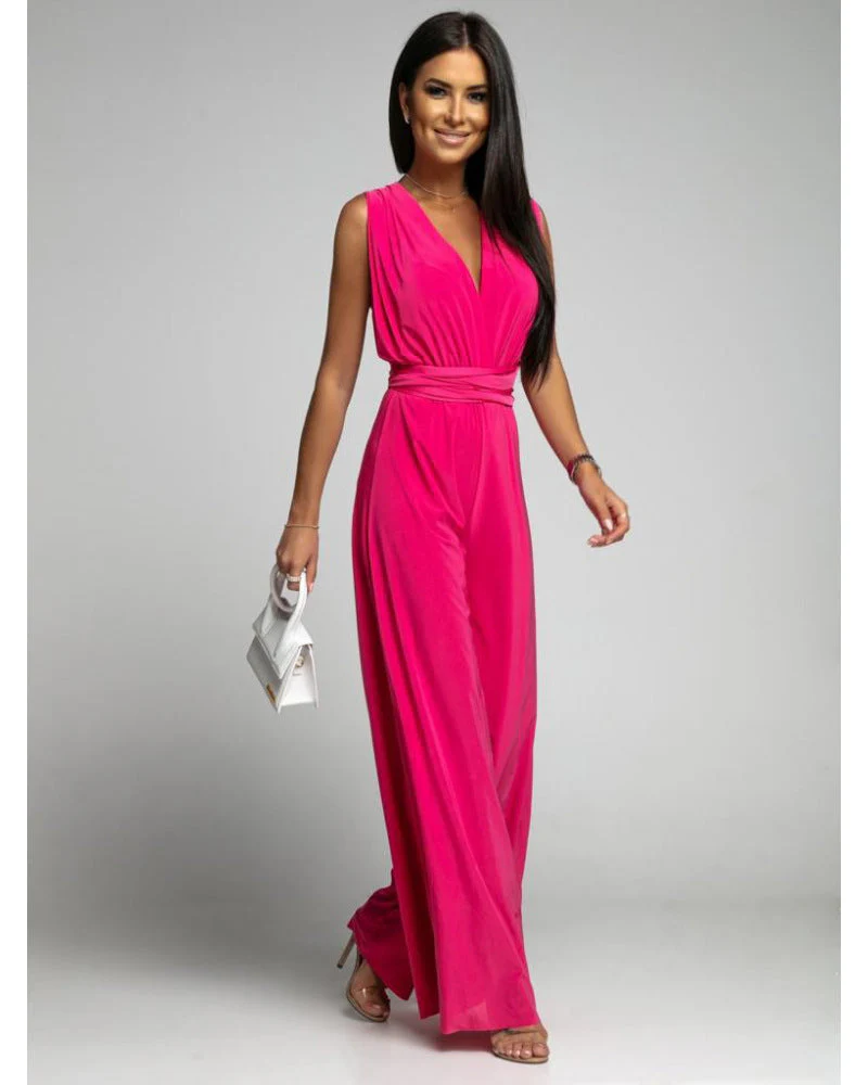 Ladies Jumpsuit β Fitted Waist β Wide Legs β Sleeveless β Breathable Comfort - Image 4