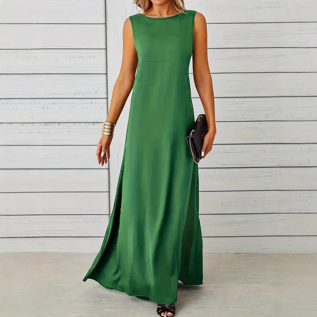 Women's Dress Sleeveless – Midlength – Relaxed Fit – Luxury Breathable Material – Minimalist Design - Image 10