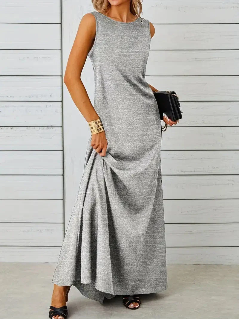 Women's Dress Sleeveless – Midlength – Relaxed Fit – Luxury Breathable Material – Minimalist Design - Image 13