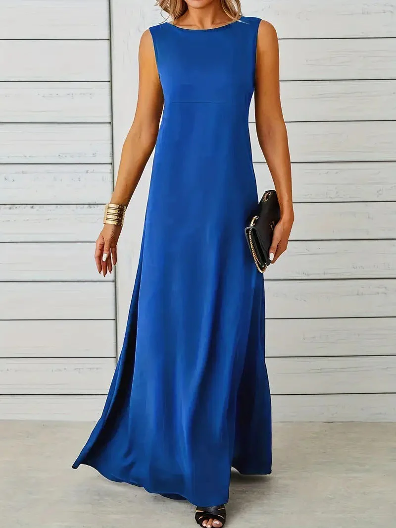 Women's Dress Sleeveless – Midlength – Relaxed Fit – Luxury Breathable Material – Minimalist Design - Image 15