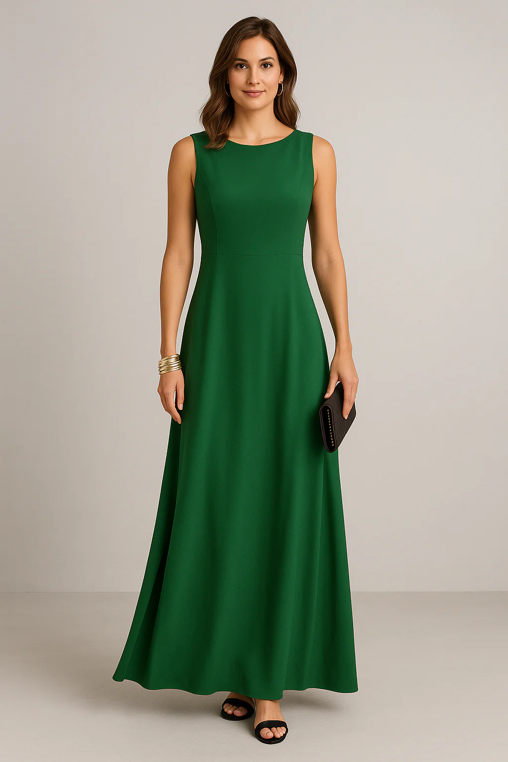 Women's Dress Sleeveless – Midlength – Relaxed Fit – Luxury Breathable Material – Minimalist Design - Image 3