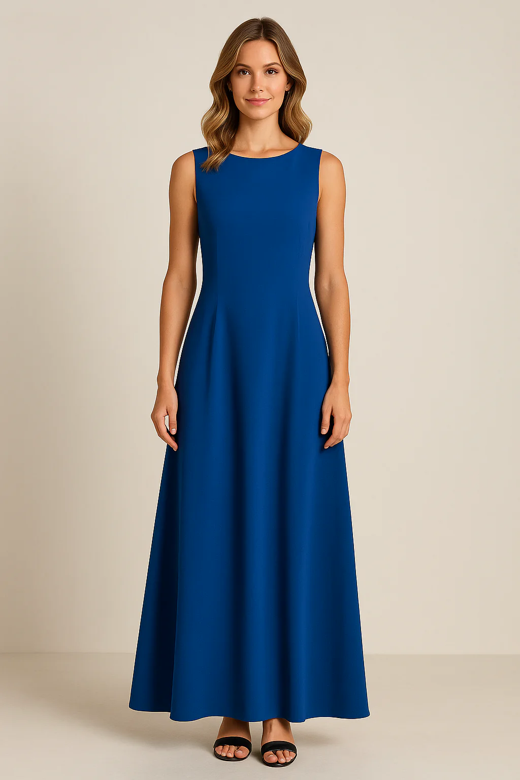 Women's Dress Sleeveless – Midlength – Relaxed Fit – Luxury Breathable Material – Minimalist Design - Image 5